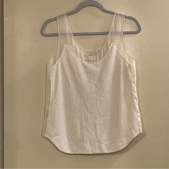 RAG & BONE Silk Layered Mesh Tank Top - Picture 2 of 5